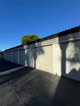 a view of backyard with green space