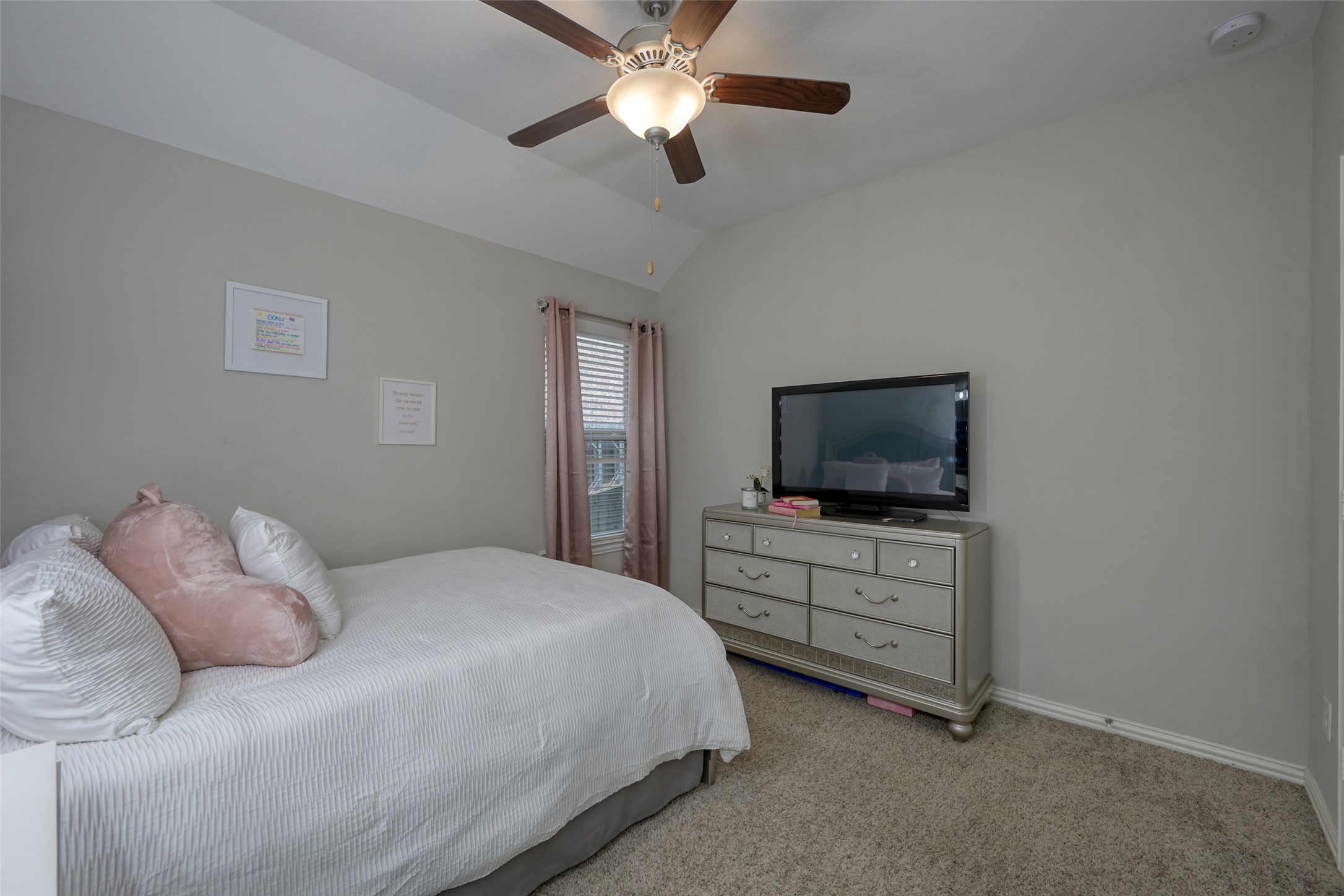 3465 Stablewood Grove Lane Spring, TX 77386 - Photo 21 of 50 a bedroom with a bed and a flat screen tv