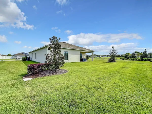 a house view with a garden space
