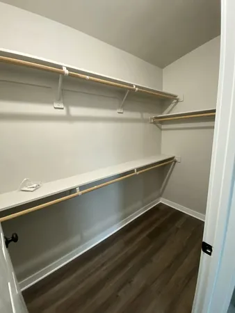 a close view of closet