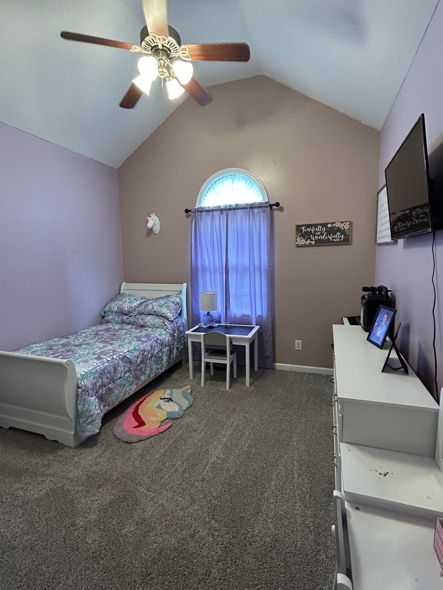 999 Featherstone Cemetary Road Decherd, TN 37324 - Photo 11 of 19 a bedroom with a bed and a flat screen tv