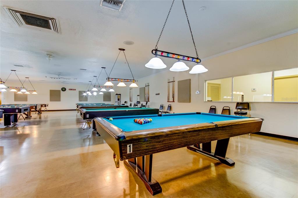 2170 Americus Boulevard North, Unit 64 Clearwater, FL 33763 - Photo 64 of 66 a room with pool table and windows