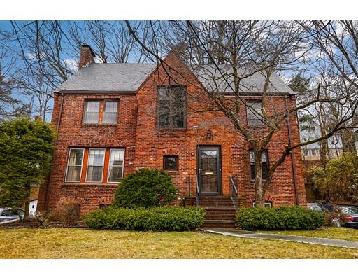 95 Welland Road Brookline, MA 02445 - Photo 1 of 28 a front view of a house with a yard