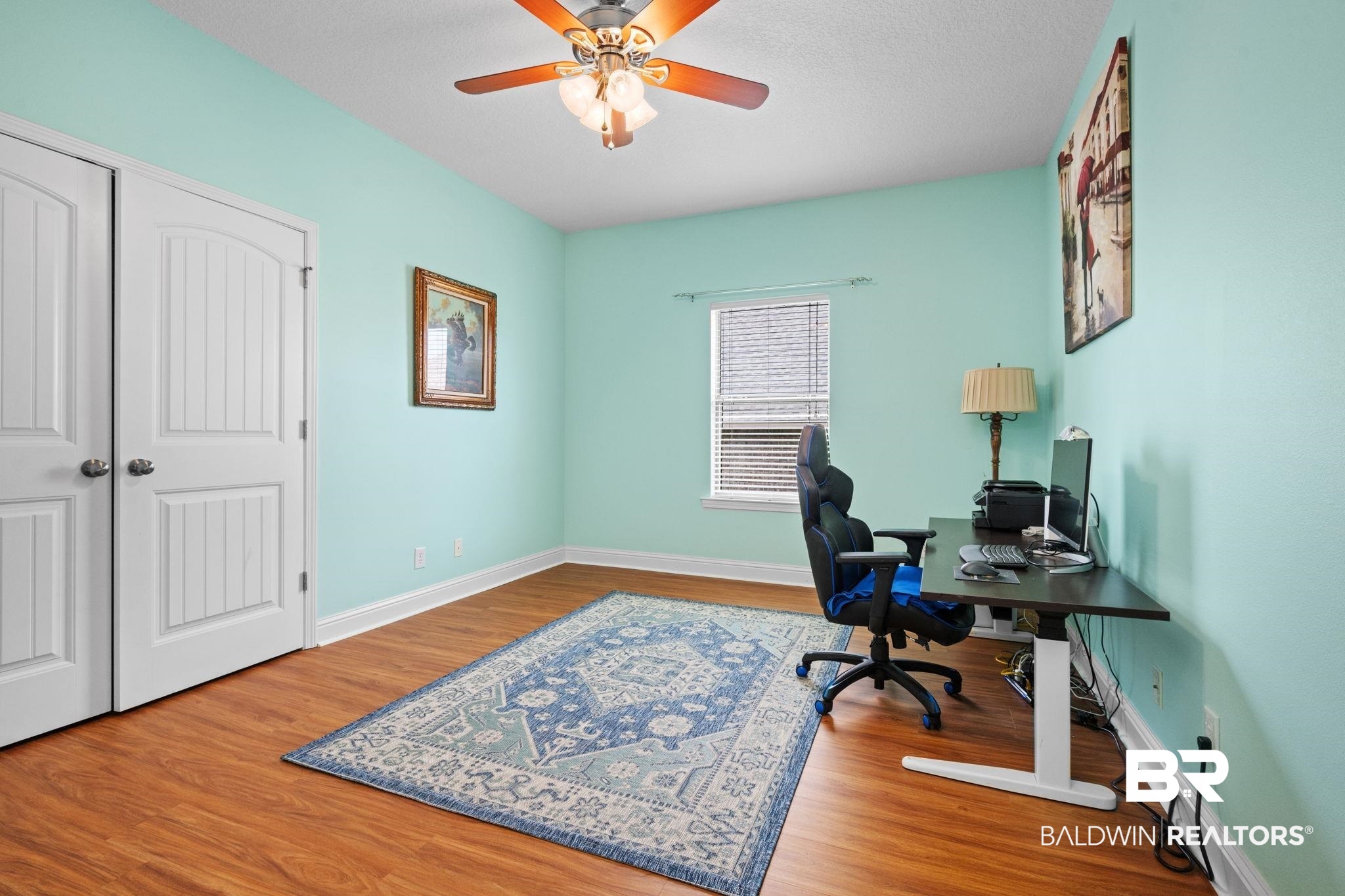 2554 Masters Court Mobile, AL 36618 - Photo 27 of 35 Office with a ceiling fan and wood finished floors