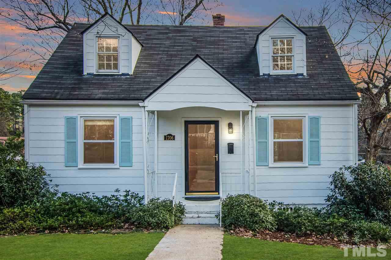 1706 Patton Road Raleigh, NC 27608 - Photo 1 of 22 a front view of a house with garden
