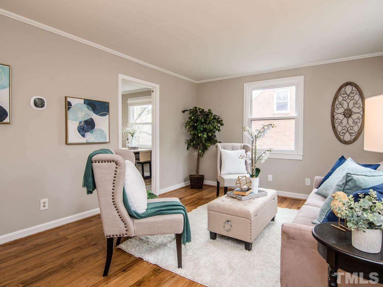 1706 Patton Road Raleigh, NC 27608 - Photo 5 of 22 a living room with furniture and a window
