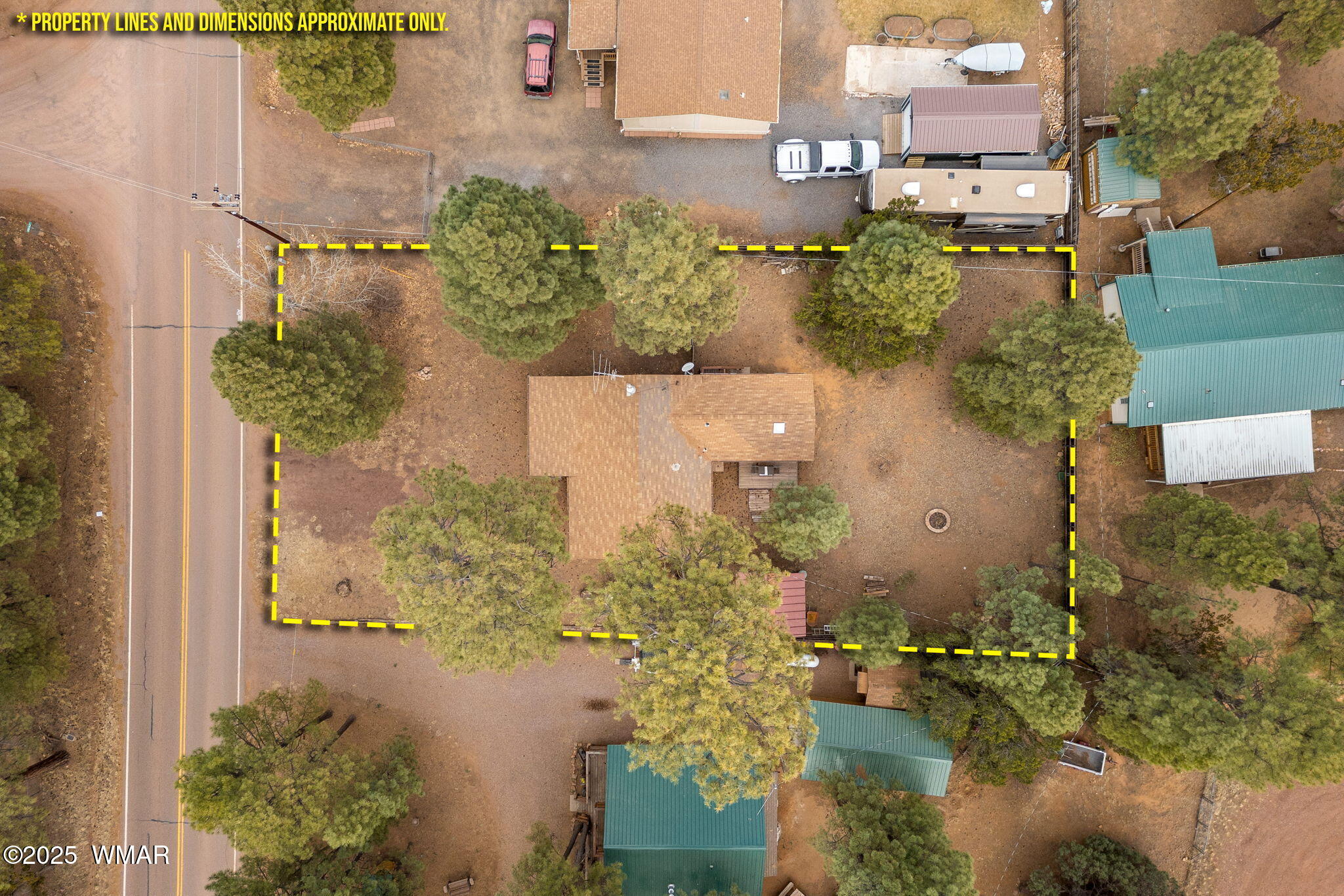 2051 Lumber Valley Road Overgaard, AZ 85933 - Photo 29 of 30 an aerial view of a house with a yard