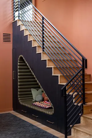 a view of a terrace with yard