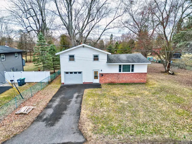 an aerial view of a city