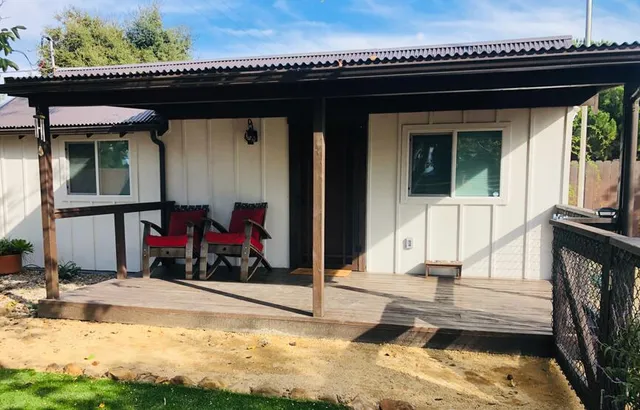 a view of a entryway door of the house
