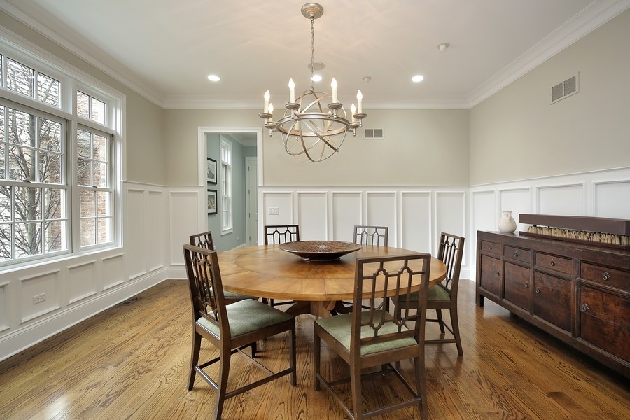 812 Hibbard Road Winnetka, IL 60093 - Photo 15 of 46 a view of a dining room with furniture window and wooden floor