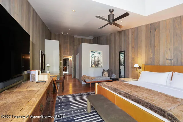 a view of a lake with a mountain in the background