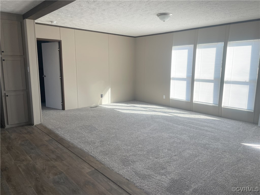 26286 Peters Bridge Road Courtland, VA 23837 - Photo 18 of 32 Unfurnished room with dark colored carpet and a te