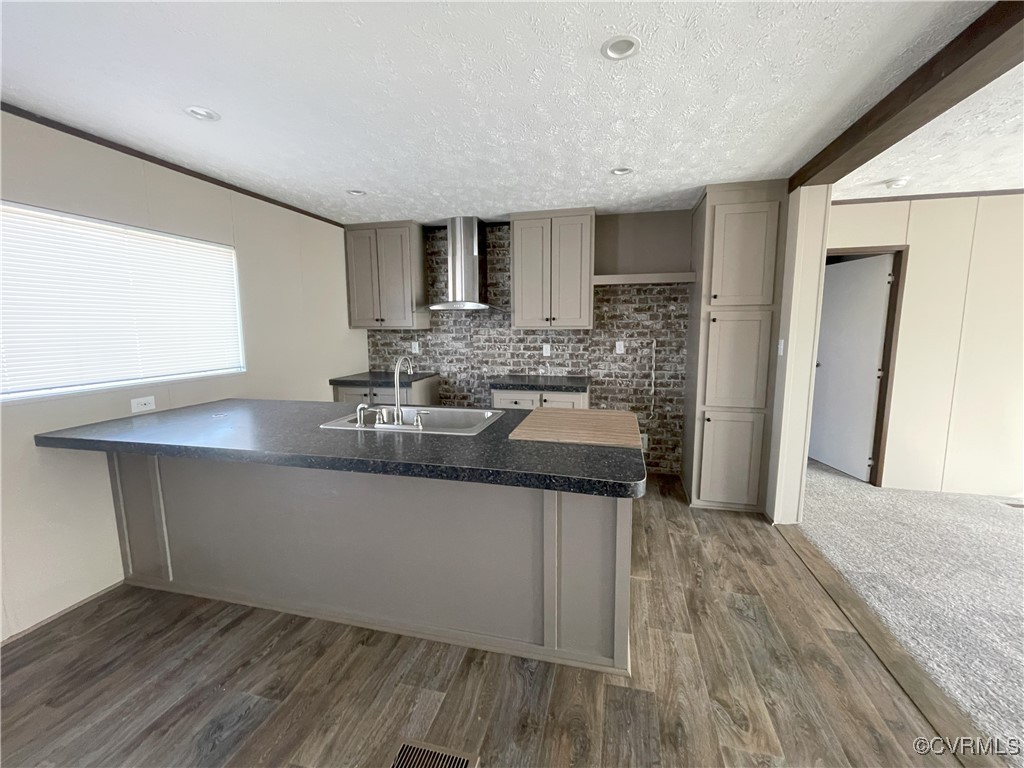 26286 Peters Bridge Road Courtland, VA 23837 - Photo 21 of 32 Kitchen featuring dark hardwood / wood-style floor