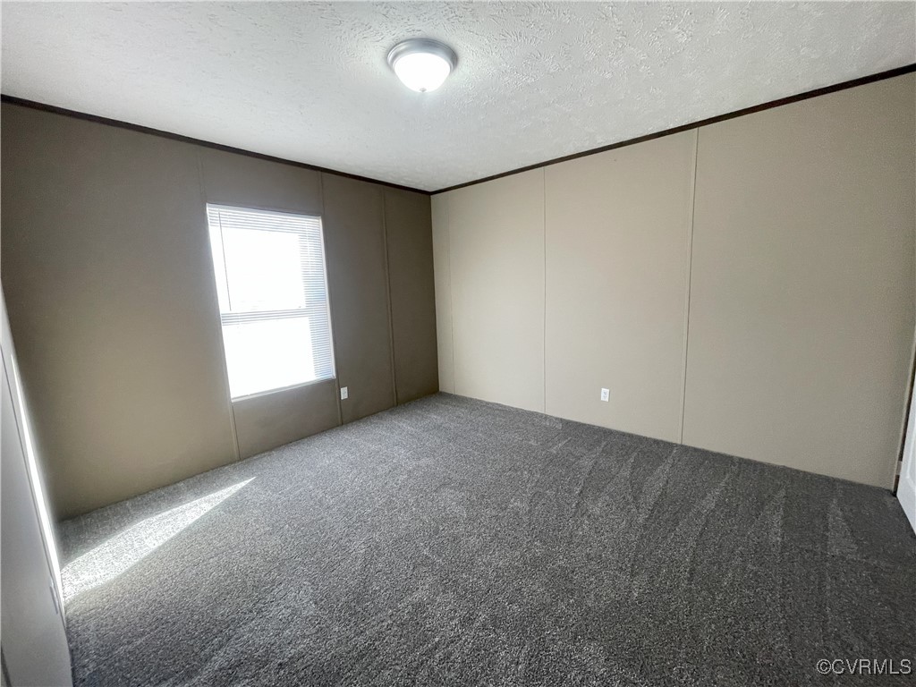 26286 Peters Bridge Road Courtland, VA 23837 - Photo 32 of 32 Spare room featuring carpet and a textured ceiling