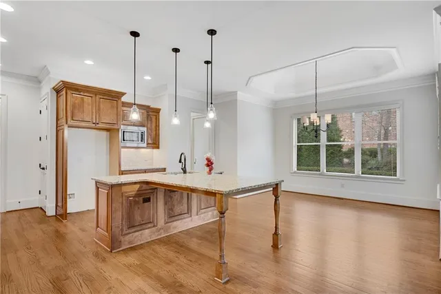 a view of an empty room