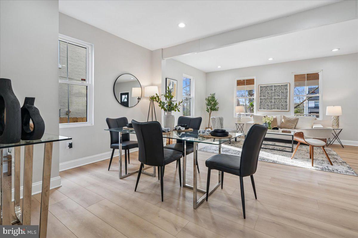 17 Longfellow Street Northwest Washington, DC 20011 - Photo 14 of 41 a view of a dining room with furniture and wooden floor