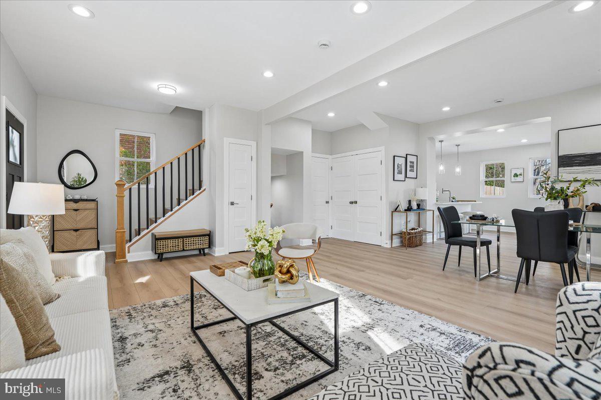 17 Longfellow Street Northwest Washington, DC 20011 - Photo 8 of 41 a living room with furniture and wooden floor