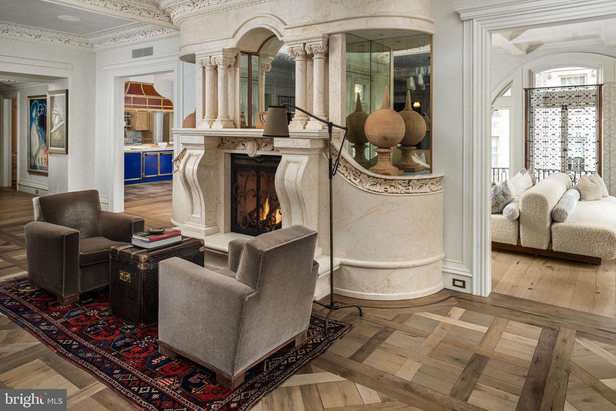 1830 Rittenhouse Square, Unit 3AB Philadelphia, PA 19103 - Photo 14 of 78 Great Room ( 1 of 4 gas fireplaces )