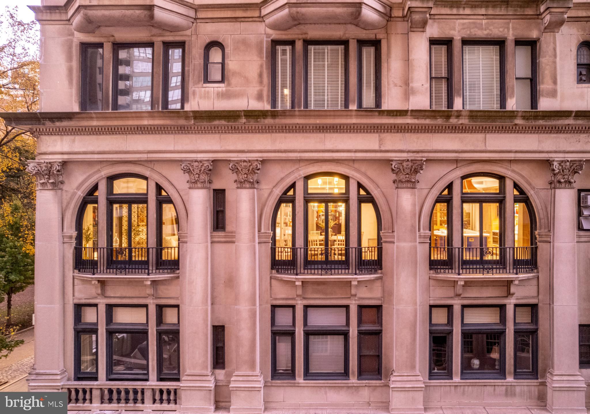 1830 Rittenhouse Square, Unit 3AB Philadelphia, PA 19103 - Photo 74 of 78 Only floor with floor to ceiling arched windows