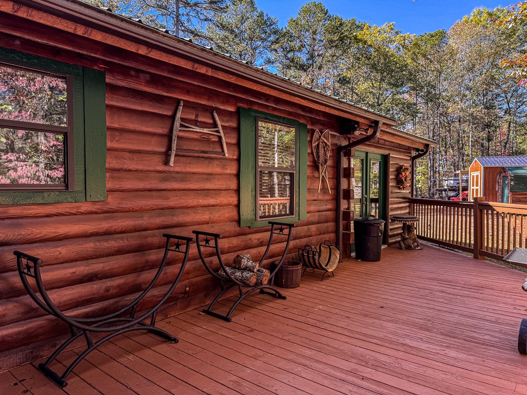 614 Rockridge Road Murphy, NC 28906 - Photo 10 of 43 a view of a chairs on the deck