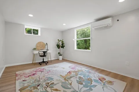 a workspace with a window