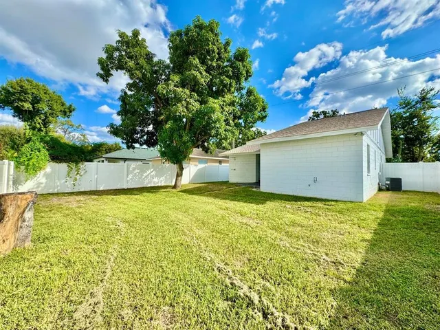 a view of an outdoor space and deck