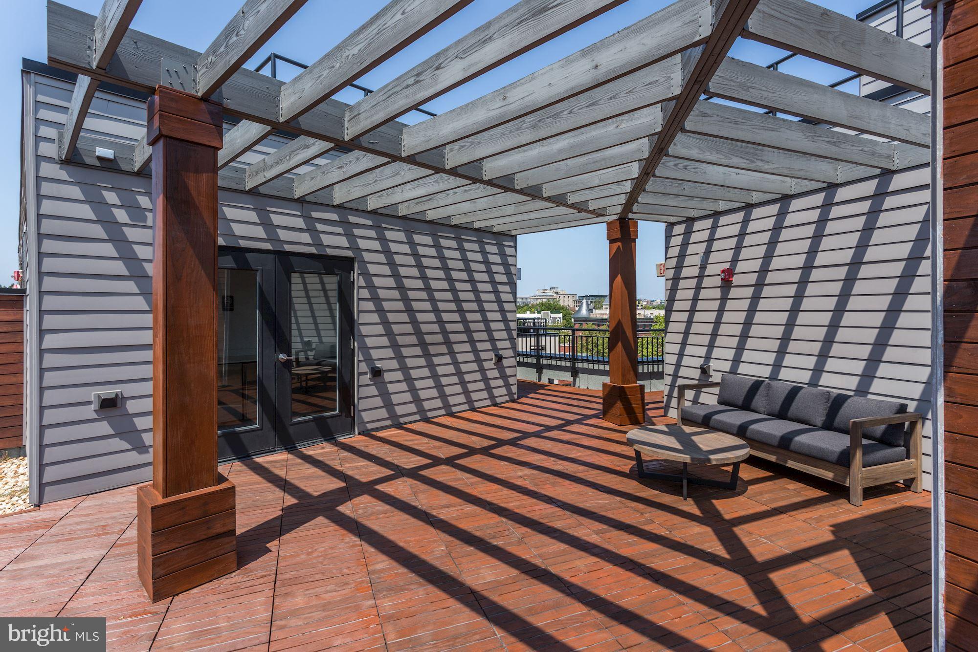 1550 11th Street Northwest, Unit 203 Washington, DC 20005 - Photo 18 of 21 Roof-Top Deck with Caterer's Kitchen