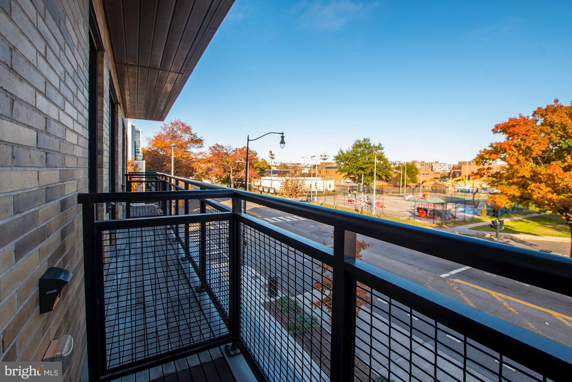 1550 11th Street Northwest, Unit 203 Washington, DC 20005 - Photo 4 of 21 Balcony with Eastern Exposure Overlooking Parks