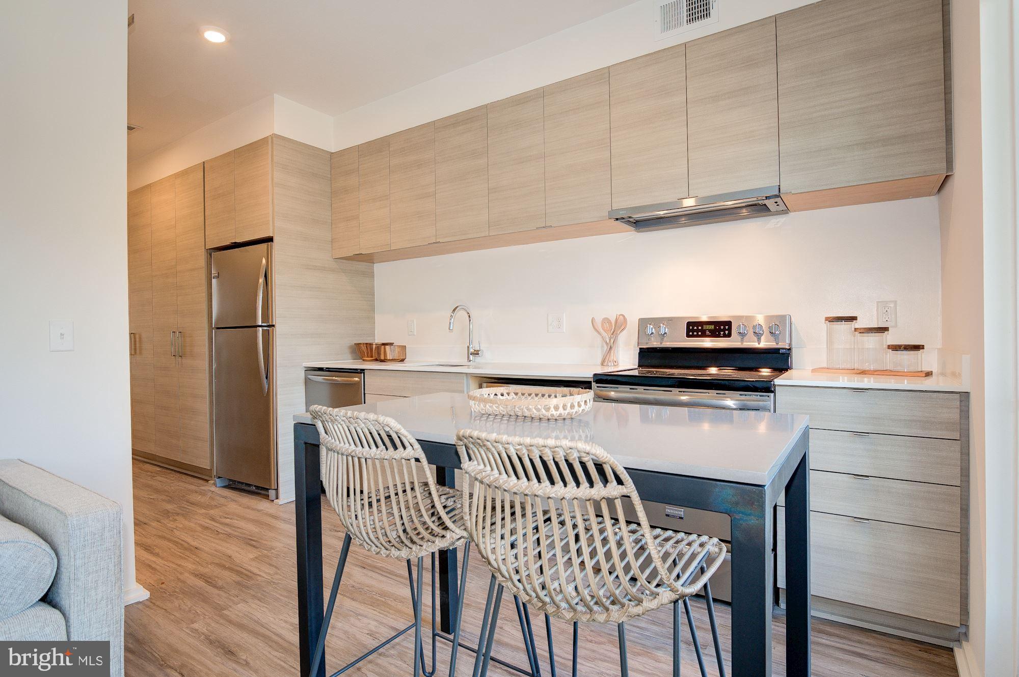 1550 11th Street Northwest, Unit 203 Washington, DC 20005 - Photo 5 of 21 Custom Integrated Kitchen with European Cabinetry