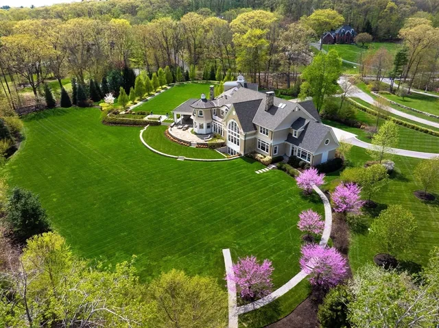 a garden view with sitting space