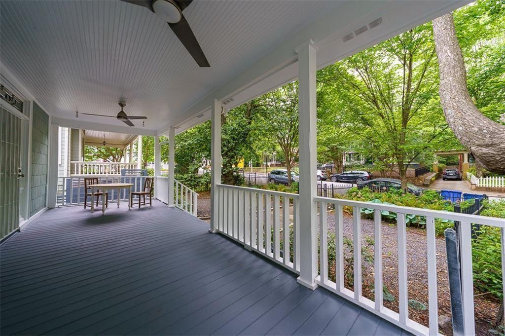 693 Myrtle Street Northeast Atlanta, GA 30308 - Photo 4 of 35 a view of a porch with wooden floor and outdoor space