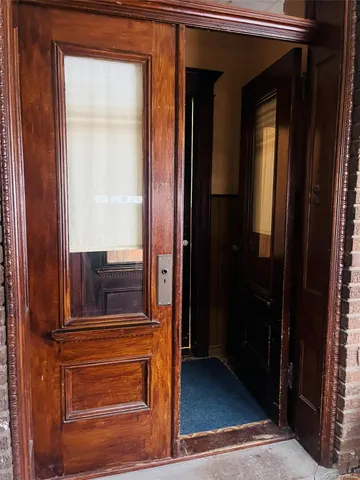 a view of front door