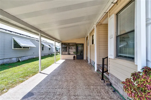 a view of a house with a porch
