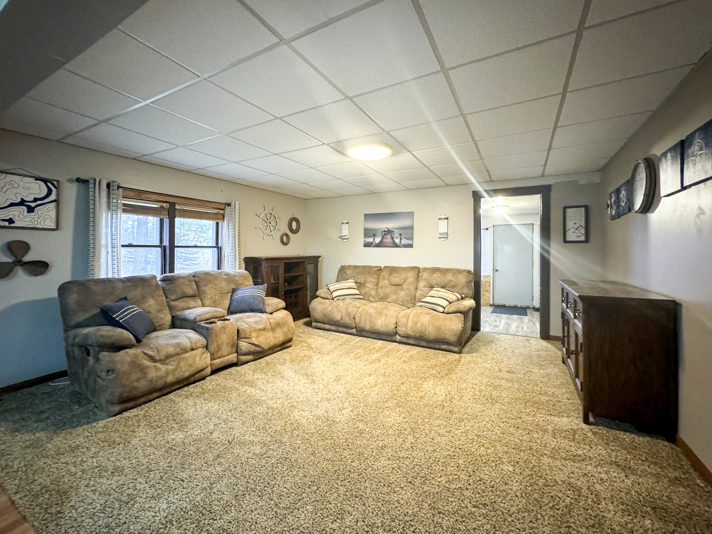 2289 North AYP Road Freeport, IL 61032 - Photo 22 of 52 a living room with furniture and a fireplace
