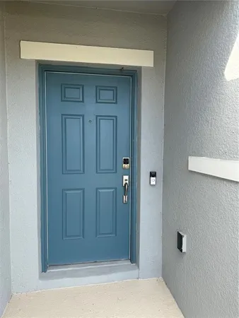 a view of front door