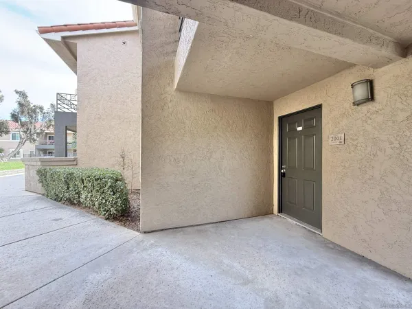 a view of a garage