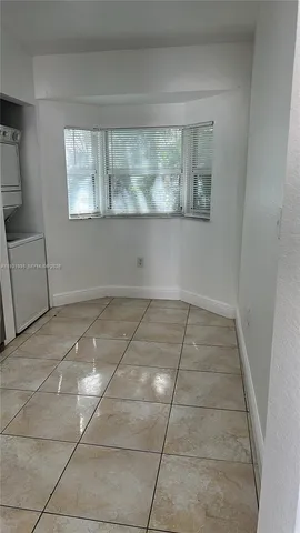 a view of a closet in a room