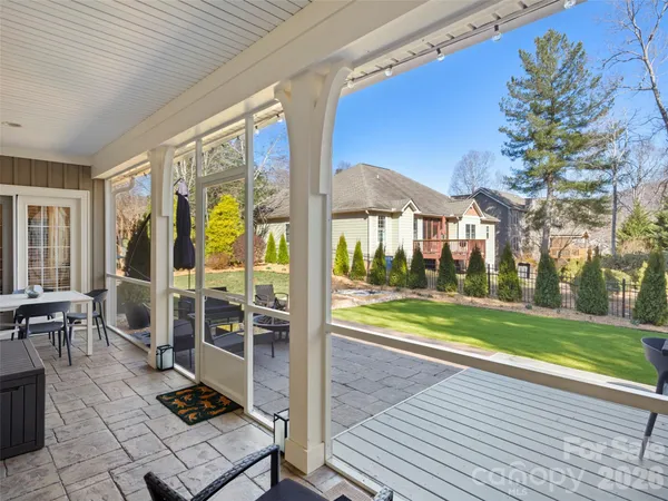 a view of a living room and outdoor space