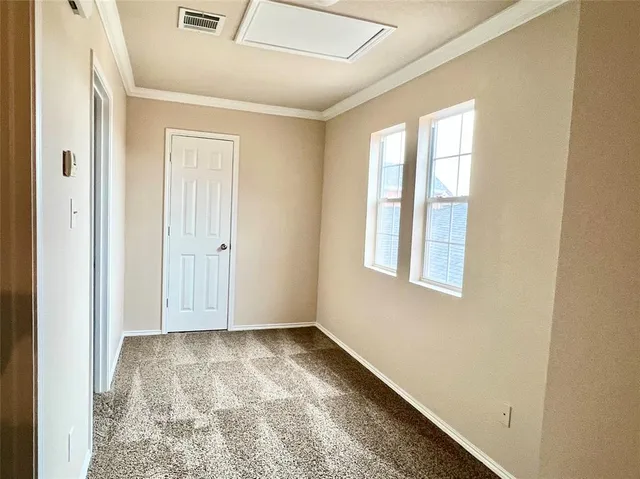 a view of hallway with window
