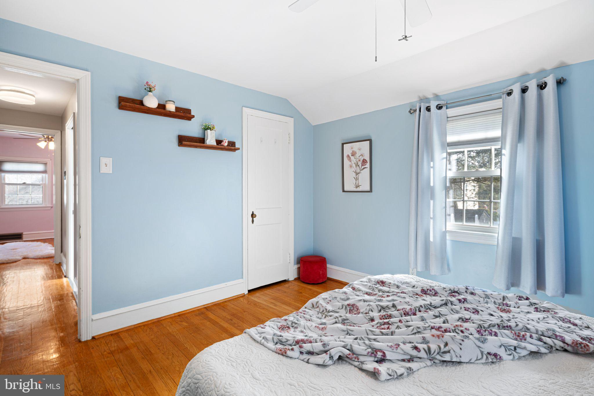 426 Avondale Avenue Haddonfield, NJ 08033 - Photo 27 of 40 a bedroom with a bed and wooden floor