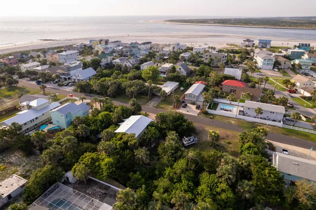 an aerial view of multiple house
