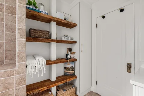 a view of storage and utility room