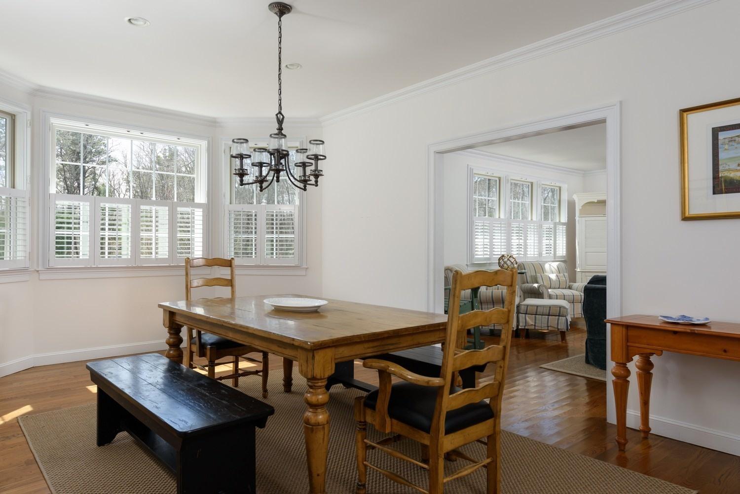 425 Scraggy Neck Road Cataumet, MA 02534 - Photo 7 of 32 a dining room with furniture window and wooden floor