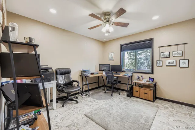 a workspace with a window