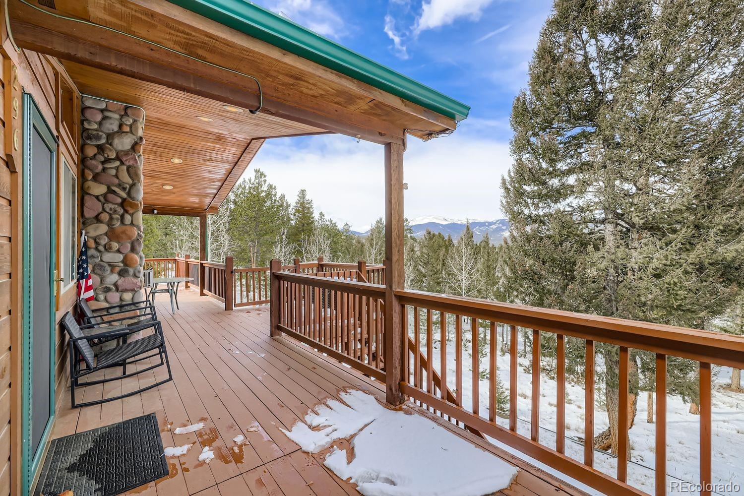 296 Desperado Road Bailey, CO 80421 - Photo 26 of 37 a view of balcony with furniture
