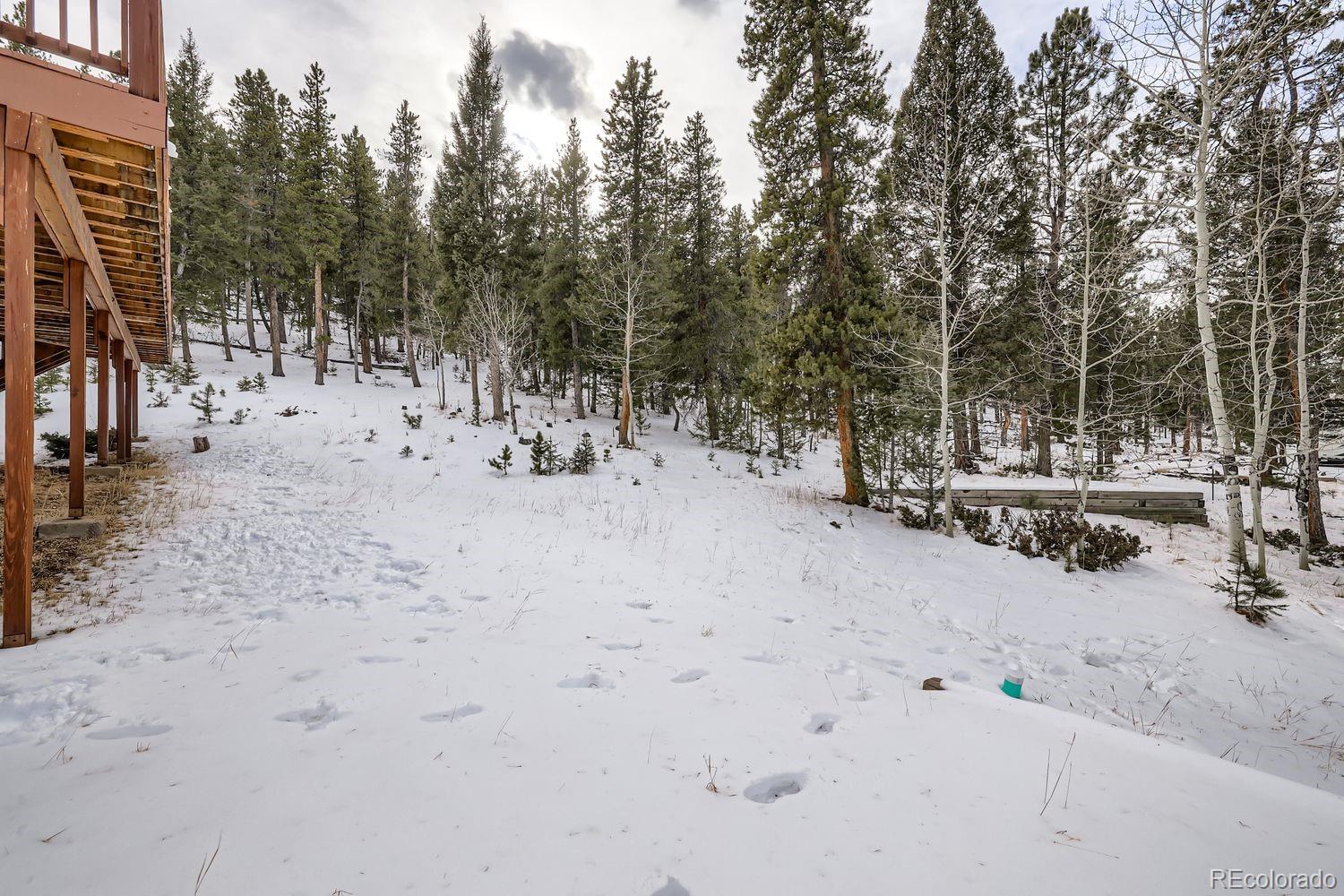 296 Desperado Road Bailey, CO 80421 - Photo 33 of 38 a view of outdoor space with wooden benches