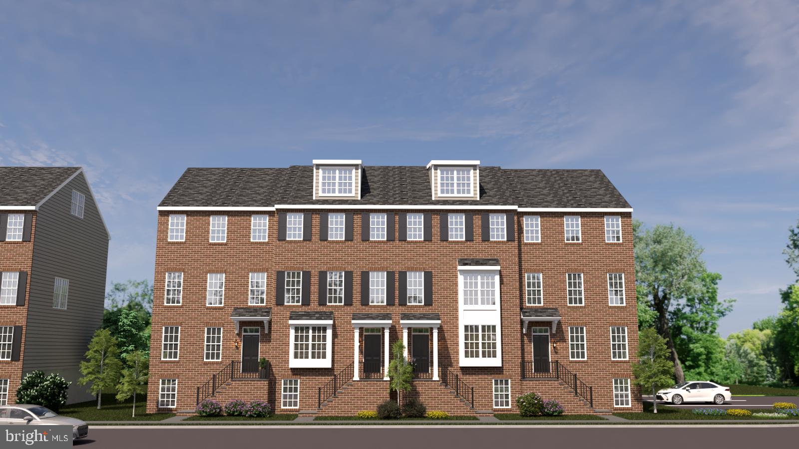 a front view of a building