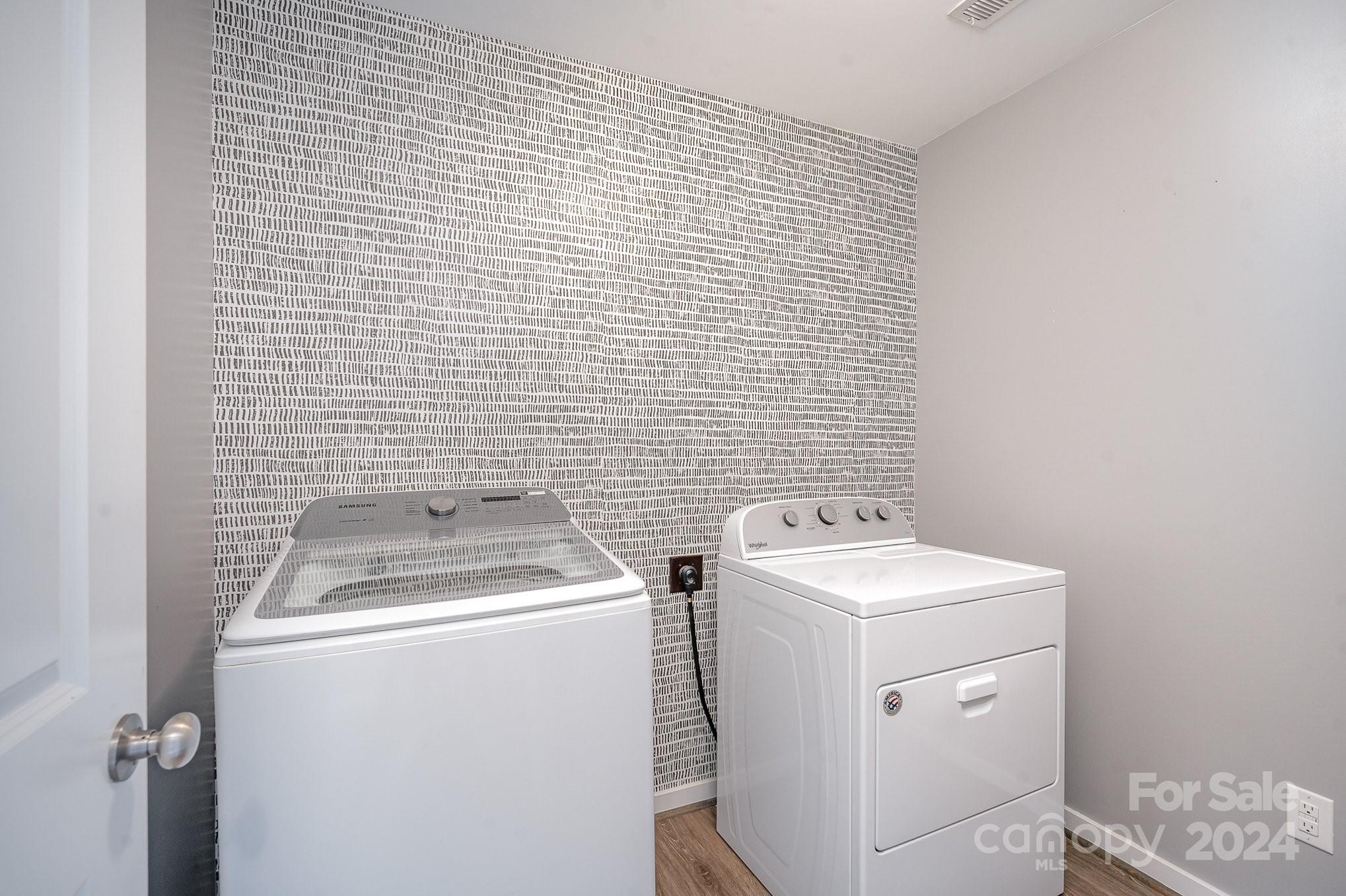 4602 Gibbons Link Road Charlotte, NC 28269 - Photo 28 of 35 a utility room with dryer and washer