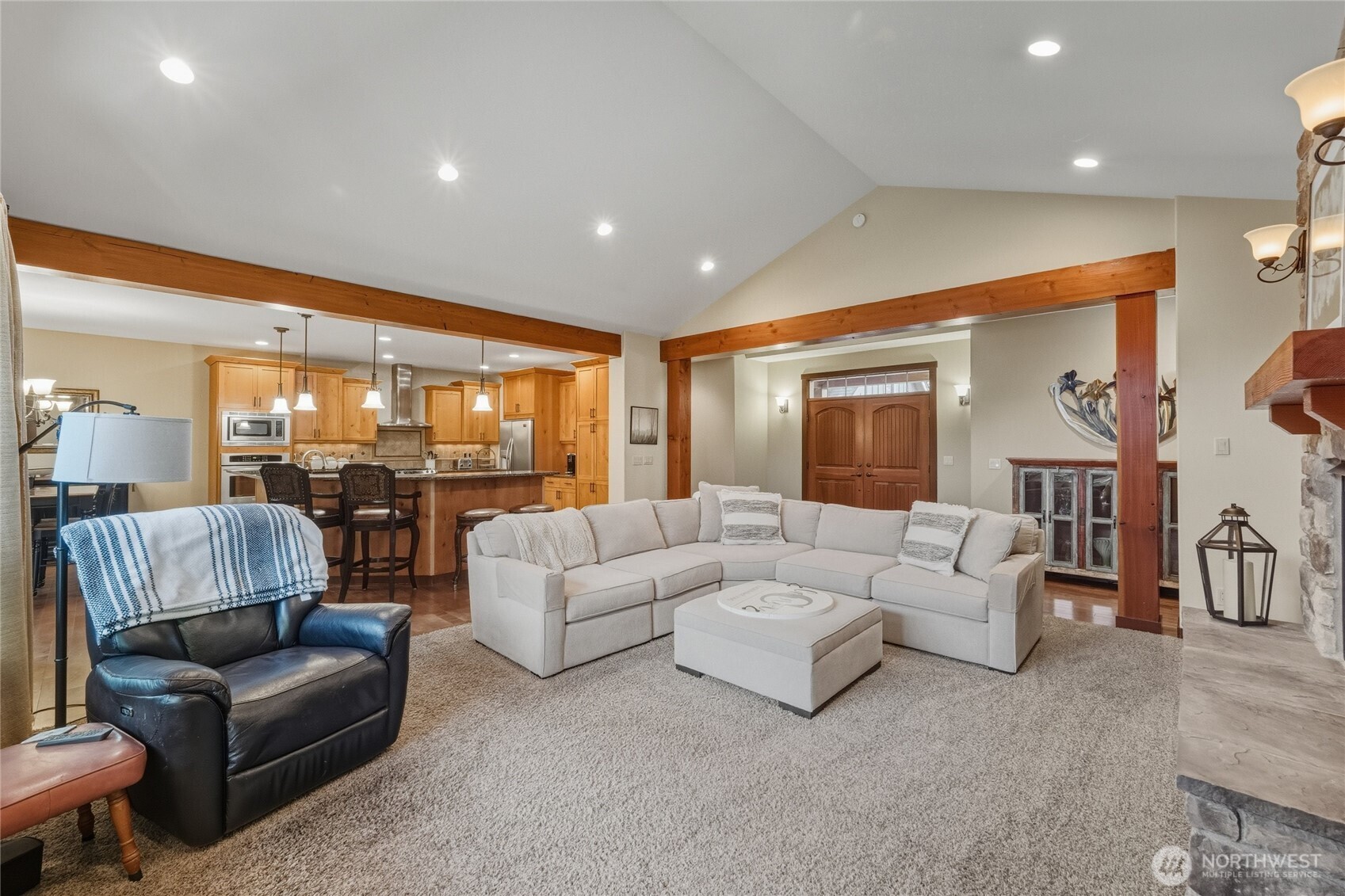 8424 Double Ditch Road Lynden, WA 98264 - Photo 13 of 39 a living room with furniture and a large window